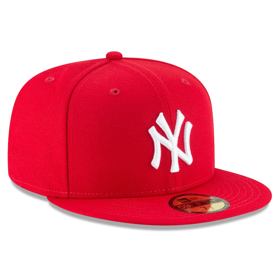 New York Yankees 59FIFTY FITTED- Scarlet Nvsoccer.com Thecoliseum