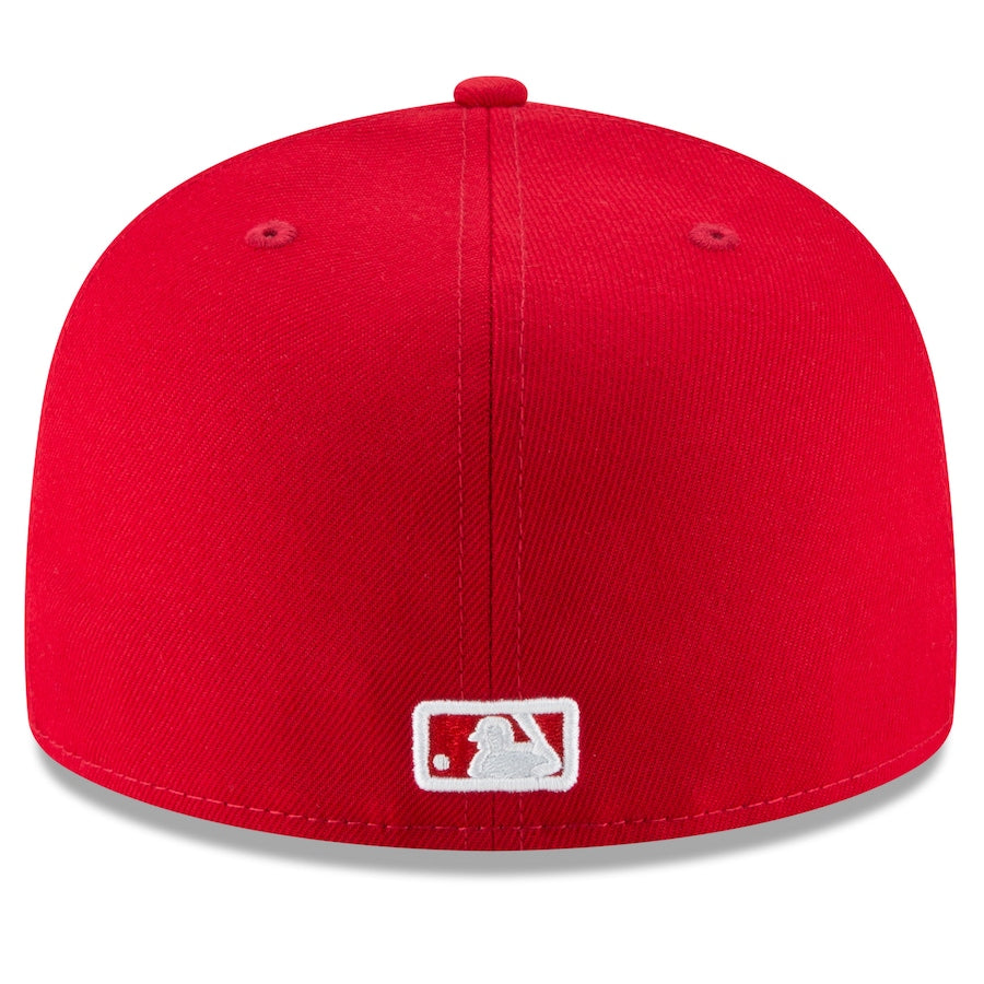New York Yankees 59FIFTY FITTED- Scarlet Nvsoccer.com Thecoliseum