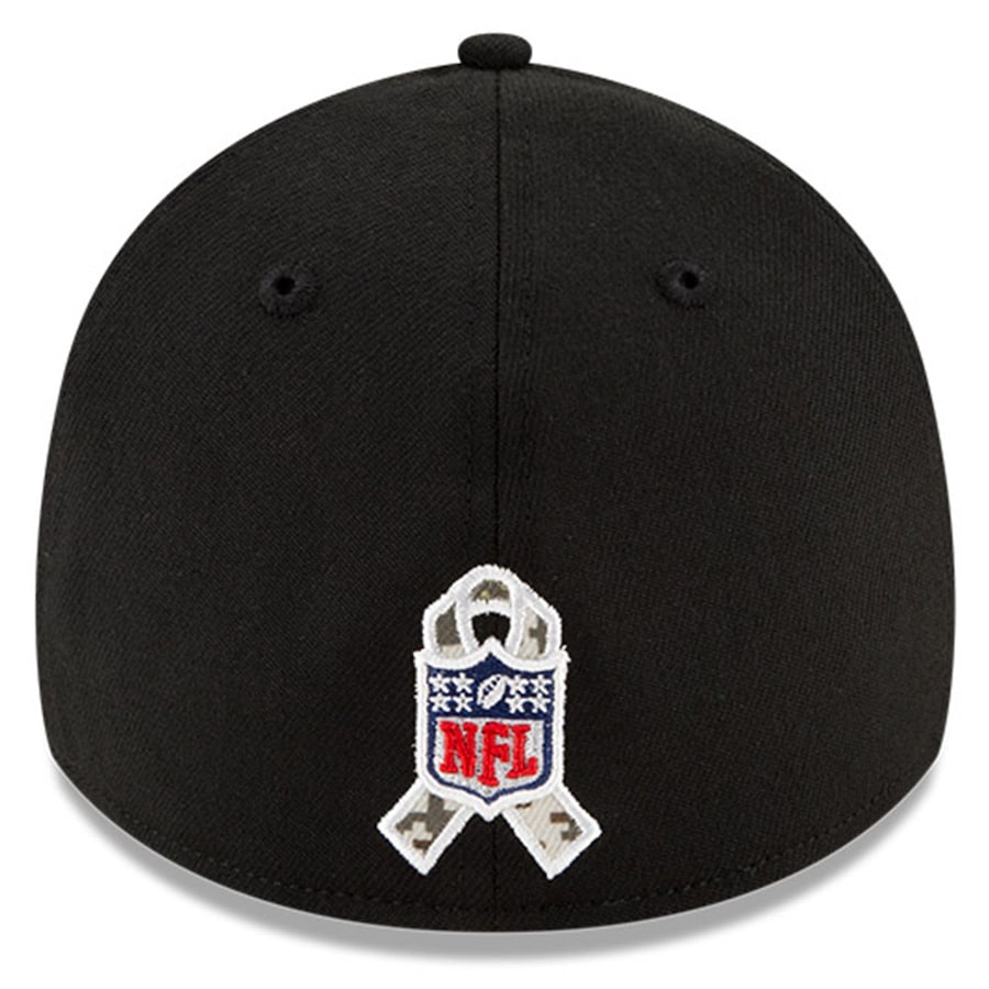 Las Vegas Raiders New Era 2021 Salute To Service 39THIRTY Flex Hat - Black/Camo