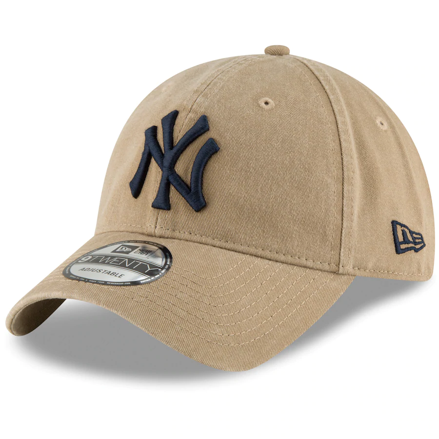 New York Yankees New Era Khaki Core Classic Secondary 9TWENTY Adjustable Hat