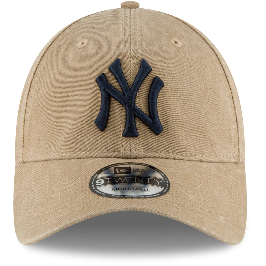 New York Yankees New Era Khaki Core Classic Secondary 9TWENTY Adjustable Hat