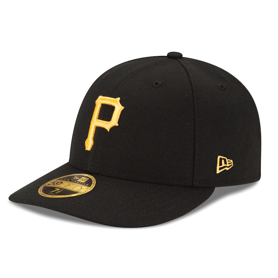 Pittsburgh Pirates AUTHENTIC COLLECTION LOW PROFILE 59FIFTY-black/yellow Nvsoccer.com Thecoliseum