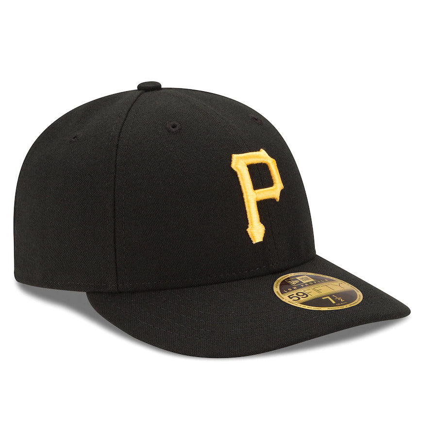 Pittsburgh Pirates AUTHENTIC COLLECTION LOW PROFILE 59FIFTY-black/yellow Nvsoccer.com Thecoliseum