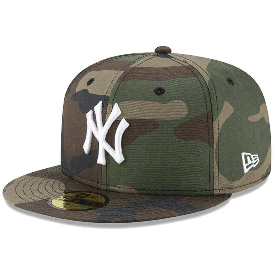 New York Yankees New Era Camo Woodland Camo Basic 59FIFTY- camo Nvsoccer.com Thecoliseum