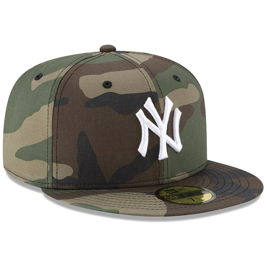 New York Yankees New Era Camo Woodland Camo Basic 59FIFTY- camo Nvsoccer.com Thecoliseum