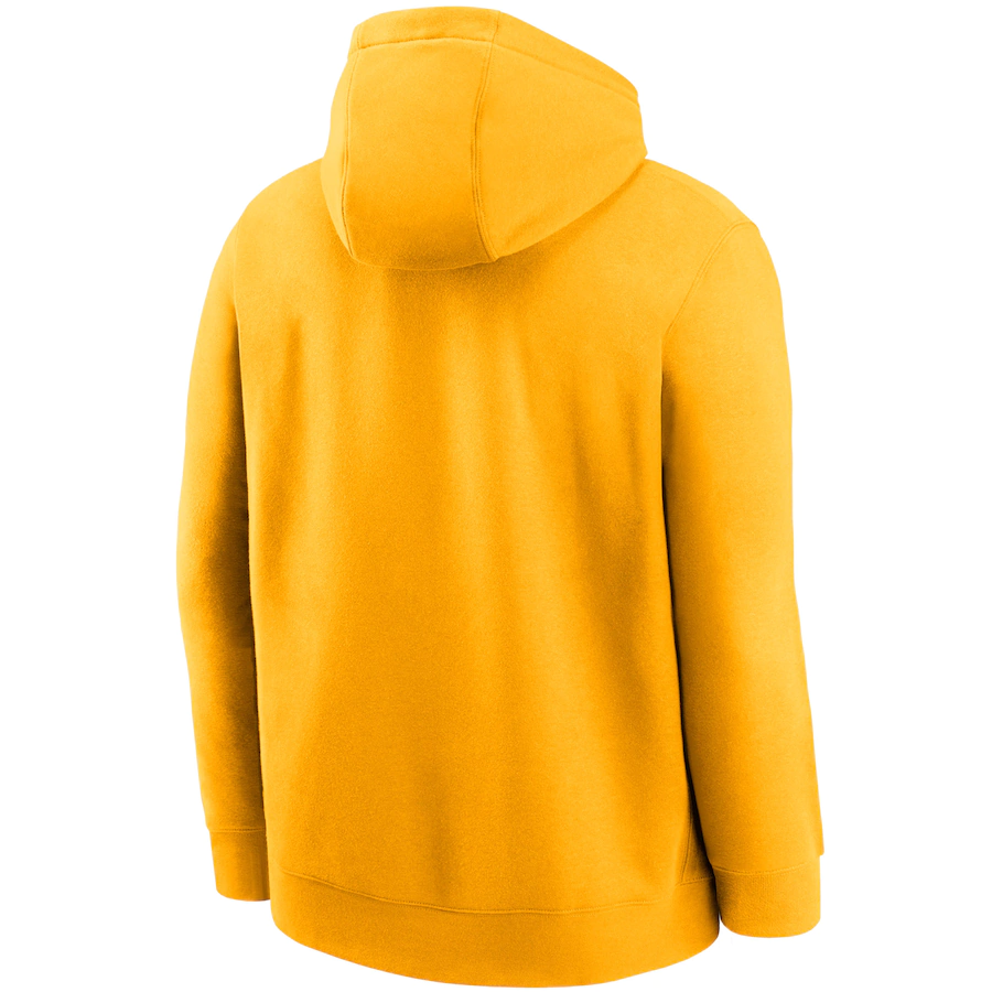 Nike Oakland Athletics Cooperstown Mashup Logo Club Pullover Hoodie - Gold