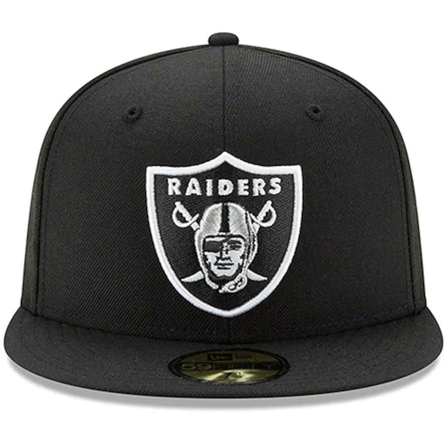 Las Vegas Raiders New Era Basic 59FIFTY Fitted Hat - Black