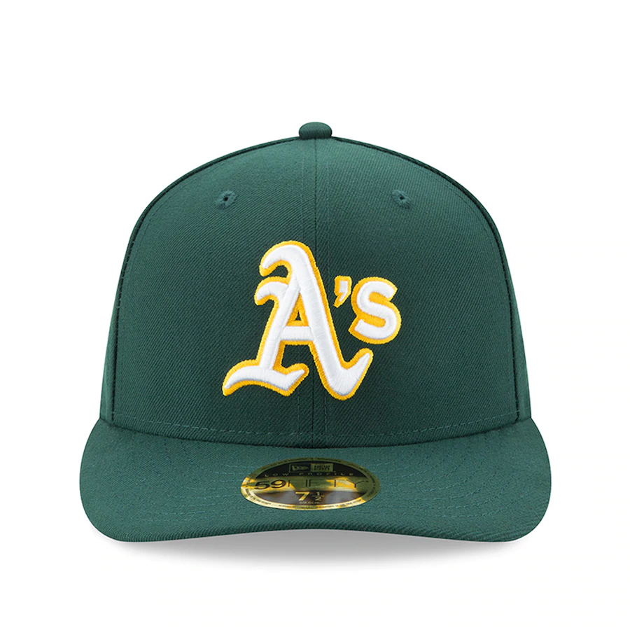 Oakland Athletics New Era Road Authentic Collection On-Field Low Profile 59FIFTY Fitted Hat - Green