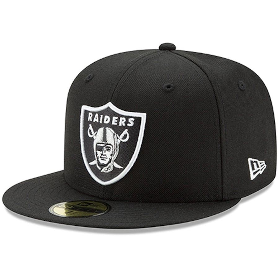 Las Vegas Raiders New Era Basic 59FIFTY Fitted Hat - Black