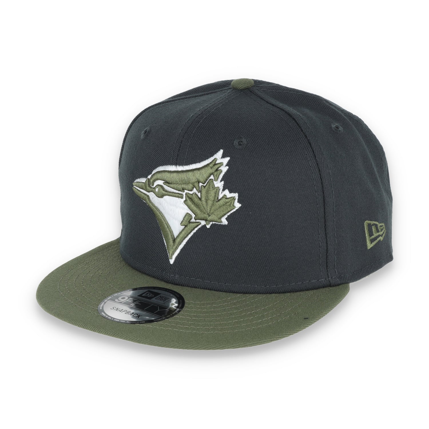 New Era Toronto Blue Jays 2-Tone Color Pack 9FIFTY Snapback Hat-Grey/Olive