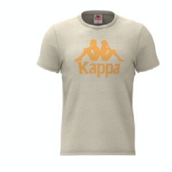 Kappa AUTHENTIC ESTESSI T-SHIRT-BEIGE/ECRU/ORANGE