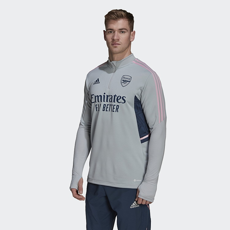 ADIDAS ARSENAL FC TRAINING TOP - GRAY/PINK