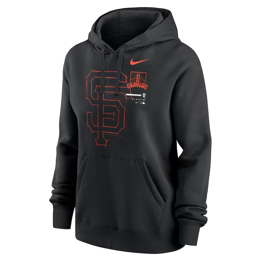 Nike Women's San Francisco Giants Big Game Pullover Hoodie - Black