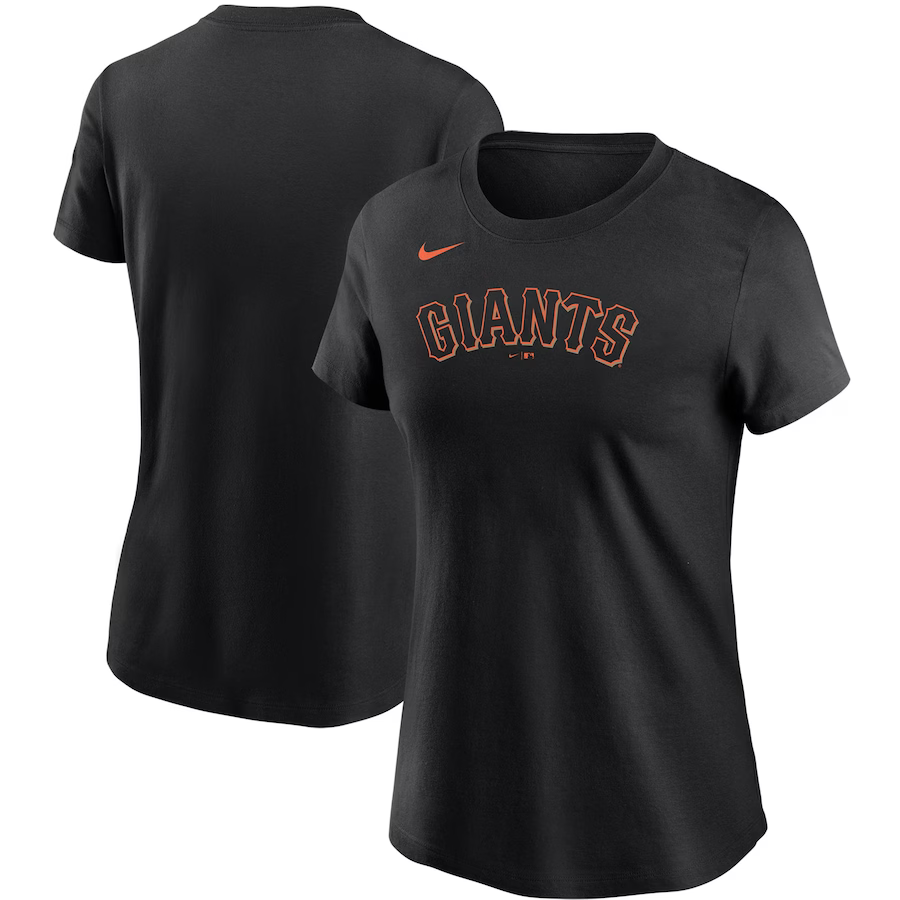 San Francisco Giants Nike Women's Wordmark T-Shirt - Black