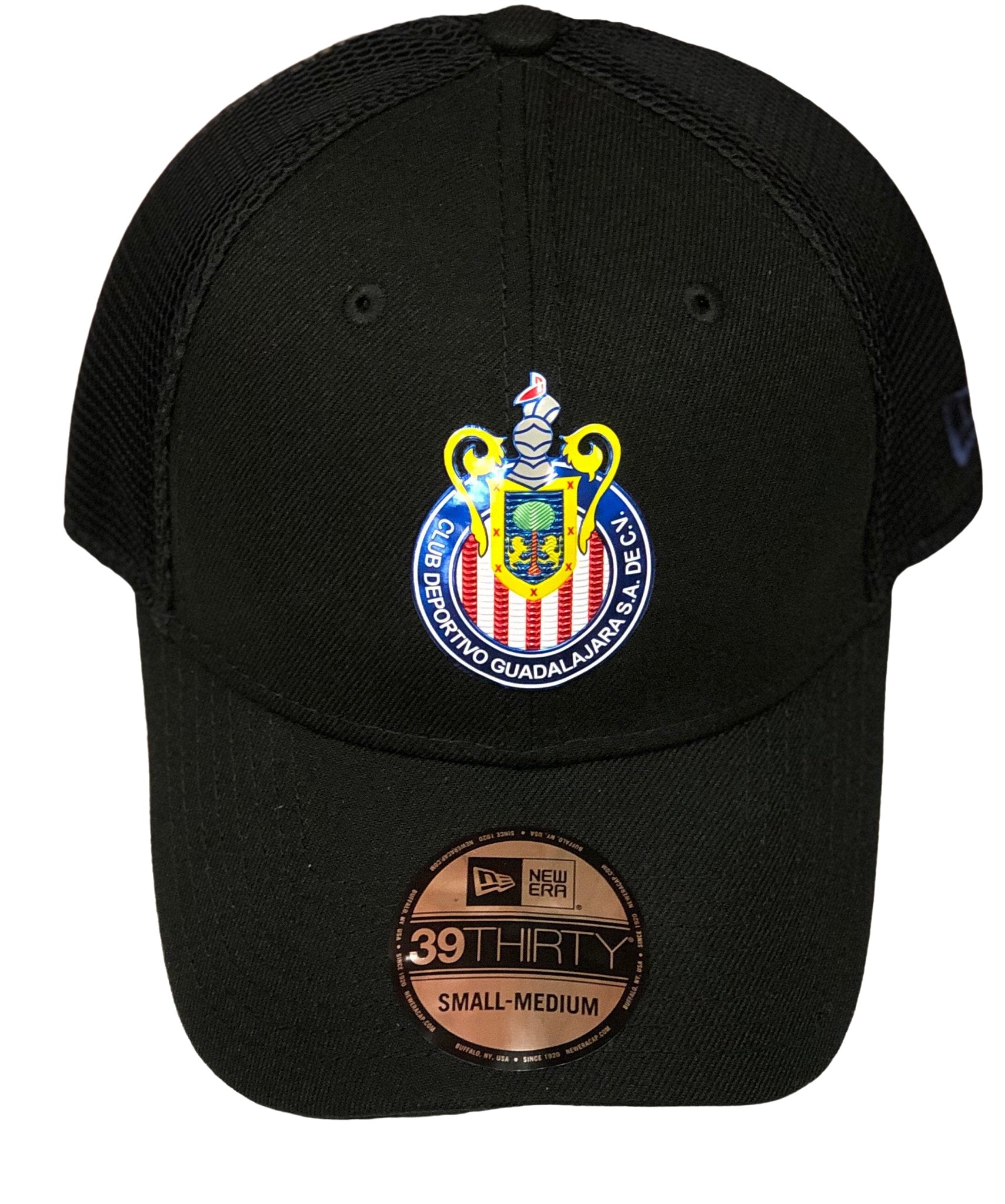 NEW ERA CHIVAS 39THIRTY FLEX FIT HAT-BLACK