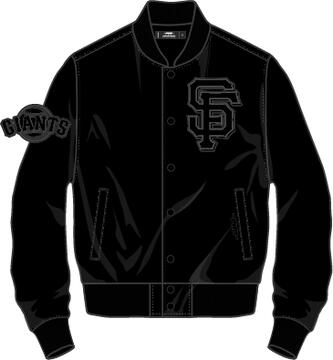 Pro Standard San Francisco Giants Neutral Twill Jacket-Black