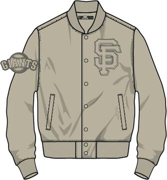 Pro Standard San Francisco Giants Neutral Twill Jacket-Taupe