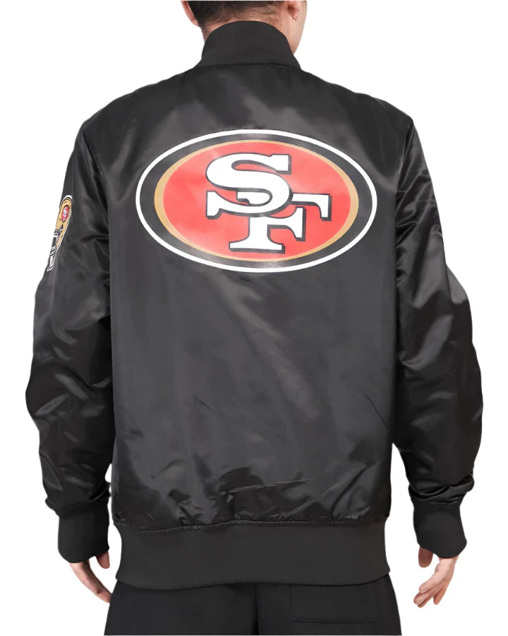 Pro Standard Men's San Francisco 49ers Big Logo Satin Jacket