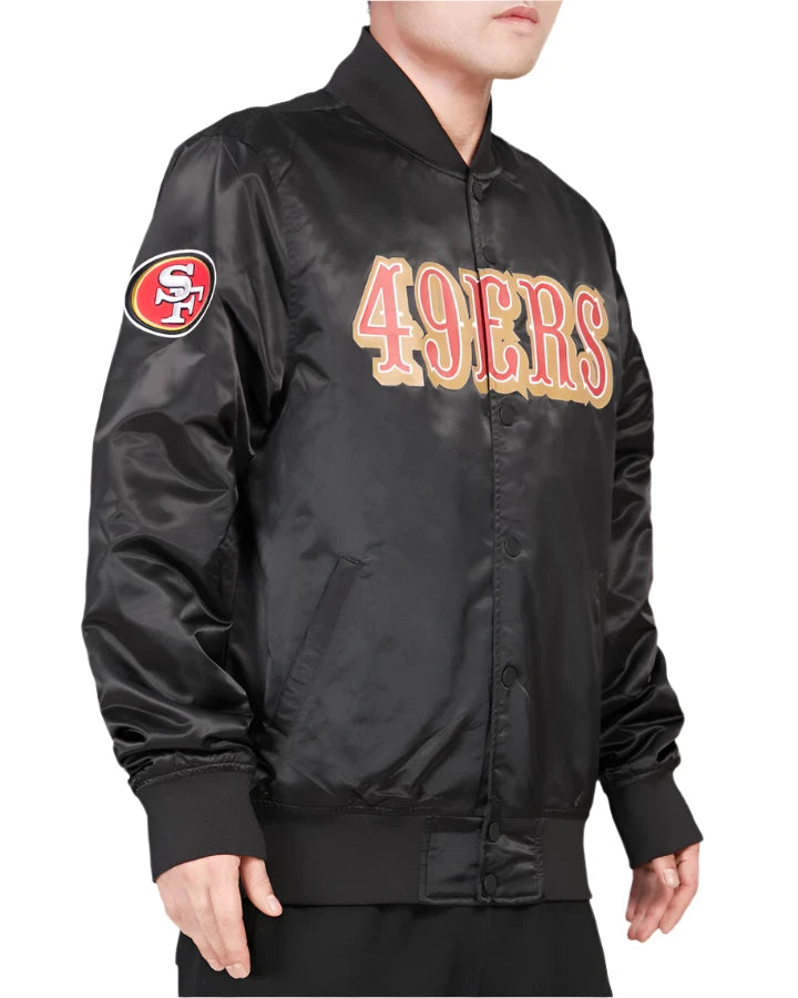 Pro Standard Men's San Francisco 49ers Big Logo Satin Jacket