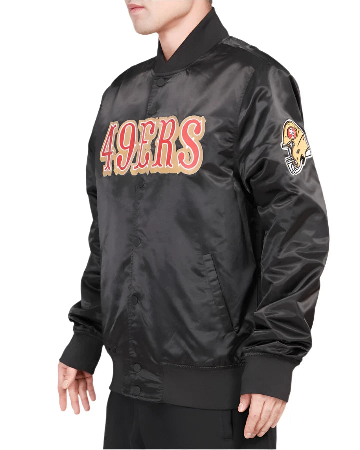 Pro Standard Men's San Francisco 49ers Big Logo Satin Jacket