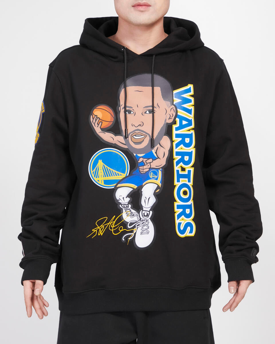 Pro Standard Golden State Warriors Steph Curry #30 Sky Hook Flc Po Hoodie-Black