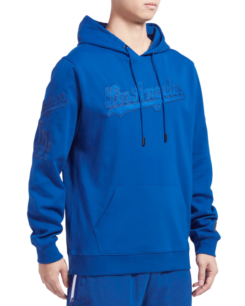 Pro Standard Los Angeles Dodgers Triple Tonal Dk Po Hoodie - Blue