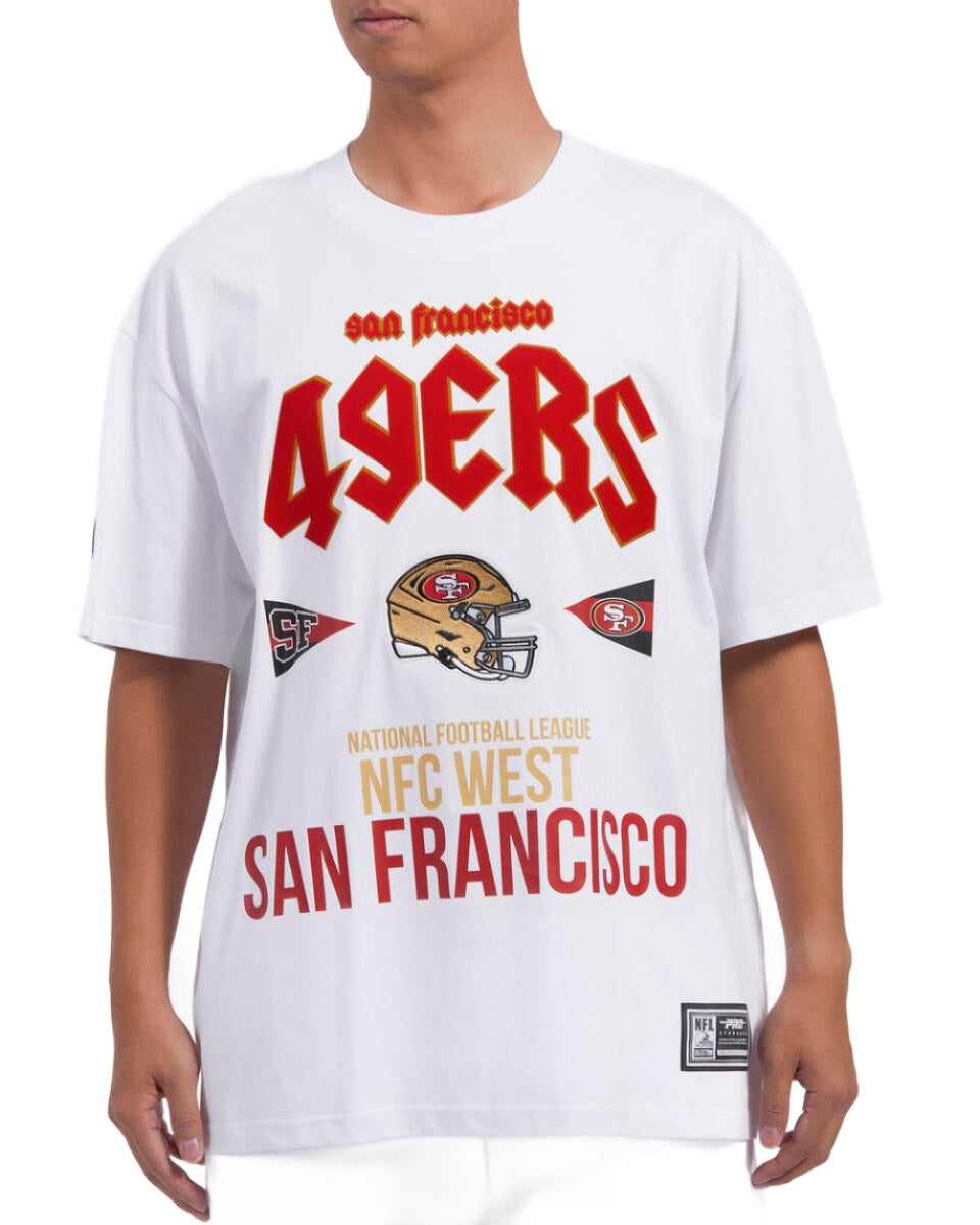 Pro Standard San Francisco 49ers City Tour CJ Drop Shoulder Tee-White