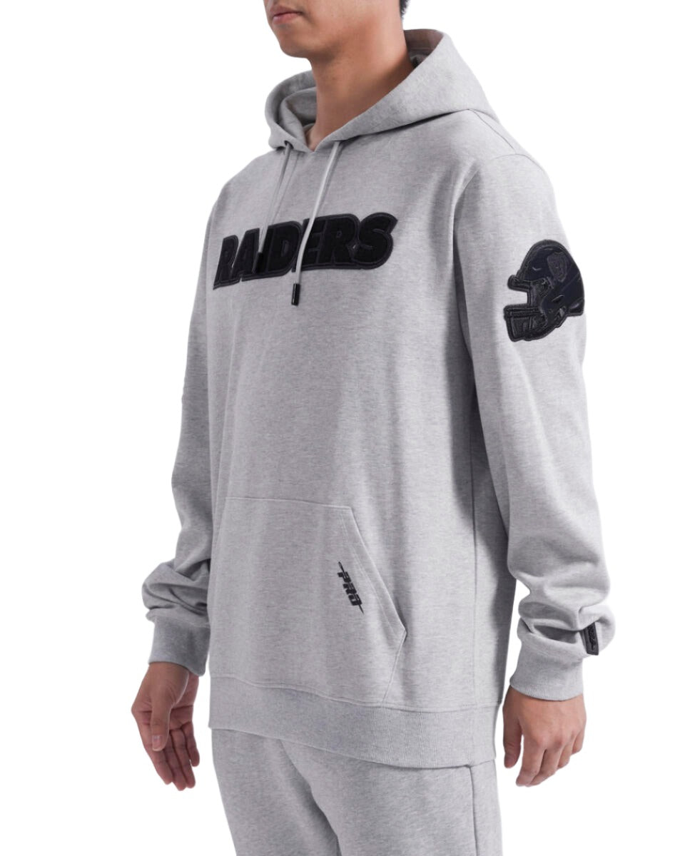 Pro Standard Las Vegas Raiders Triple Tonal Dk Po Hoodie - Heather Grey