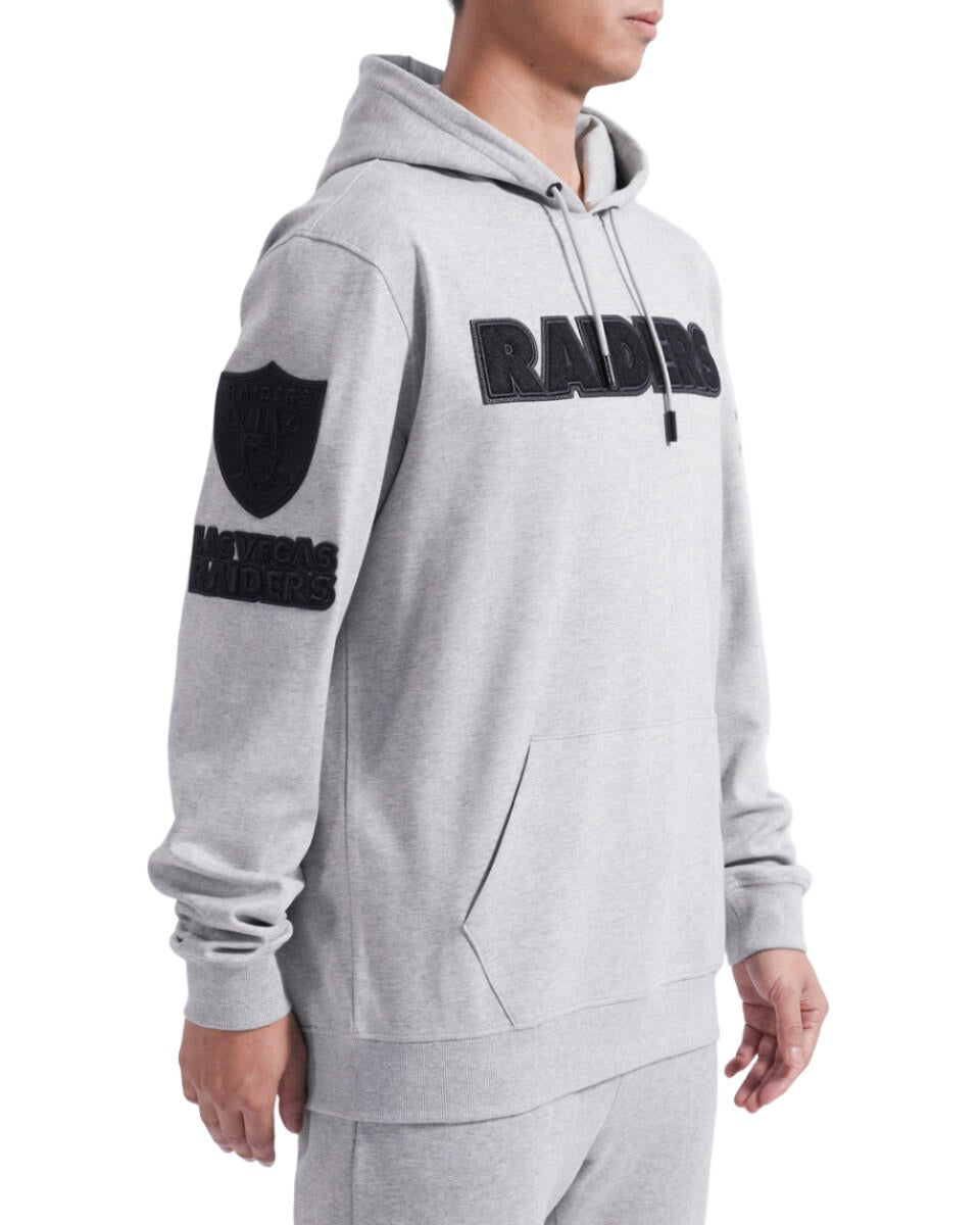 Pro Standard Las Vegas Raiders Triple Tonal Dk Po Hoodie - Heather Grey