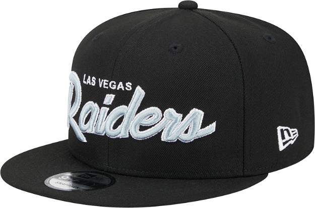 New Era Las Vegas Raiders Script 9FIFTY Snapback Hat - Black