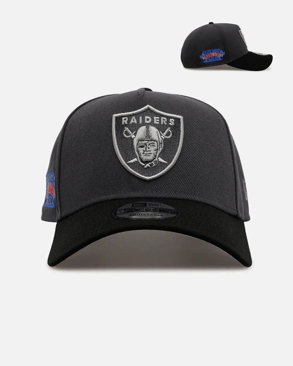 Las Vegas Raiders 'Stealth 2.0' 9FORTY A-Frame Snapback- GREY/BLACK
