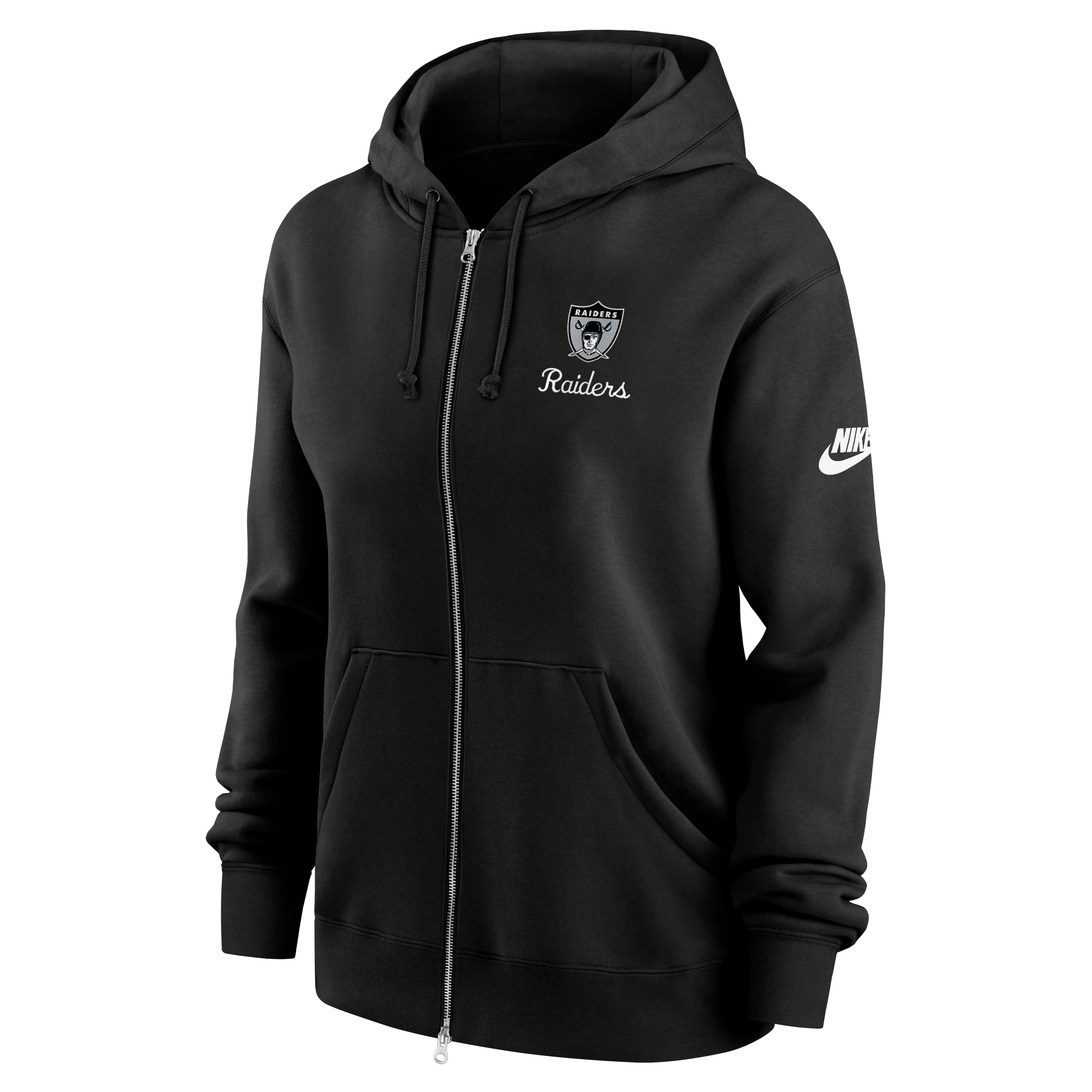 Nike Women's Las Vegas Raiders Rewind Phoenix Full Zip Jacket-Black