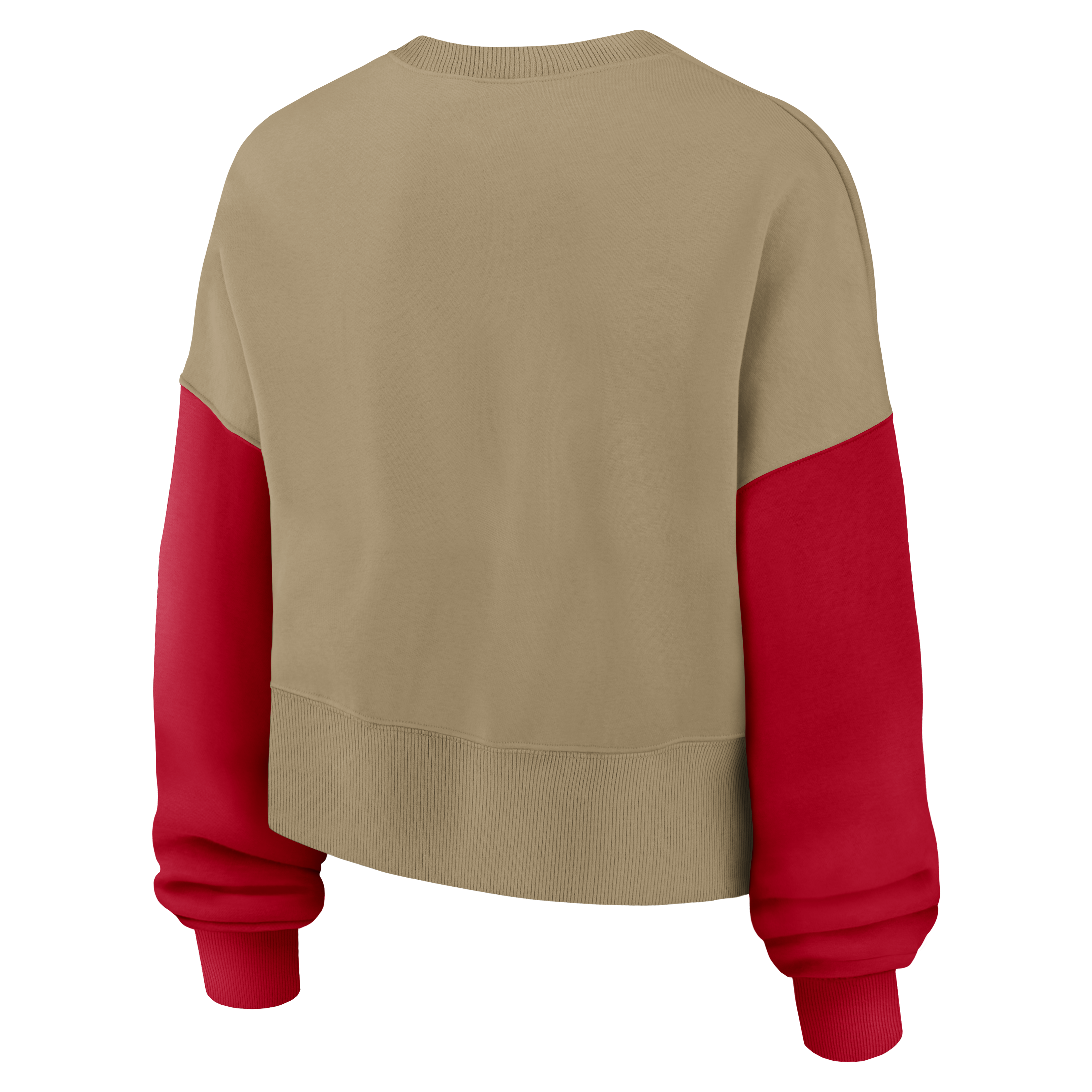 Nike Women's San Francisco 49ERS Rewind Oversize Cropped Hoodie