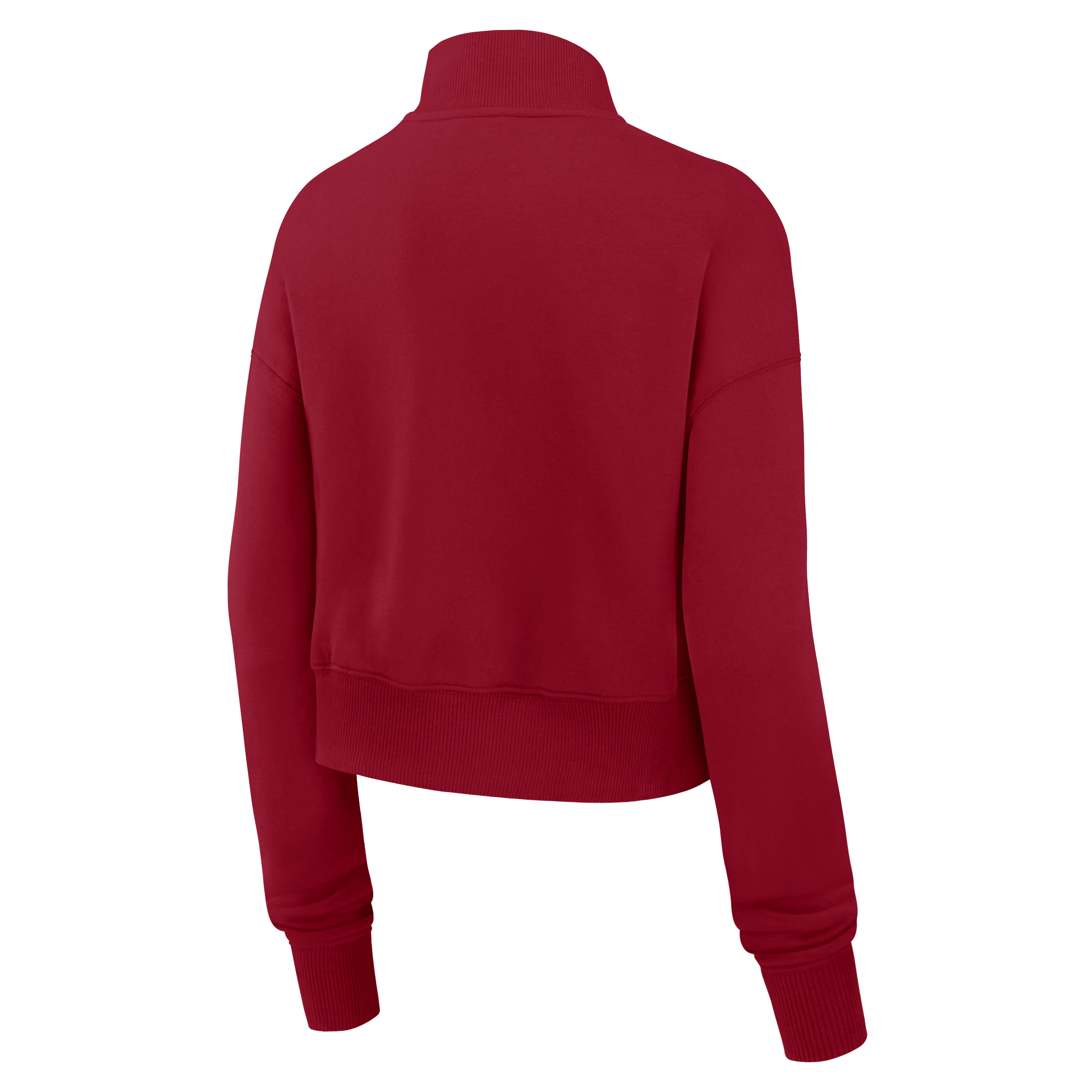 Nike Women's San Francisco 49ers Cropped Phoenix Hoodie-Red