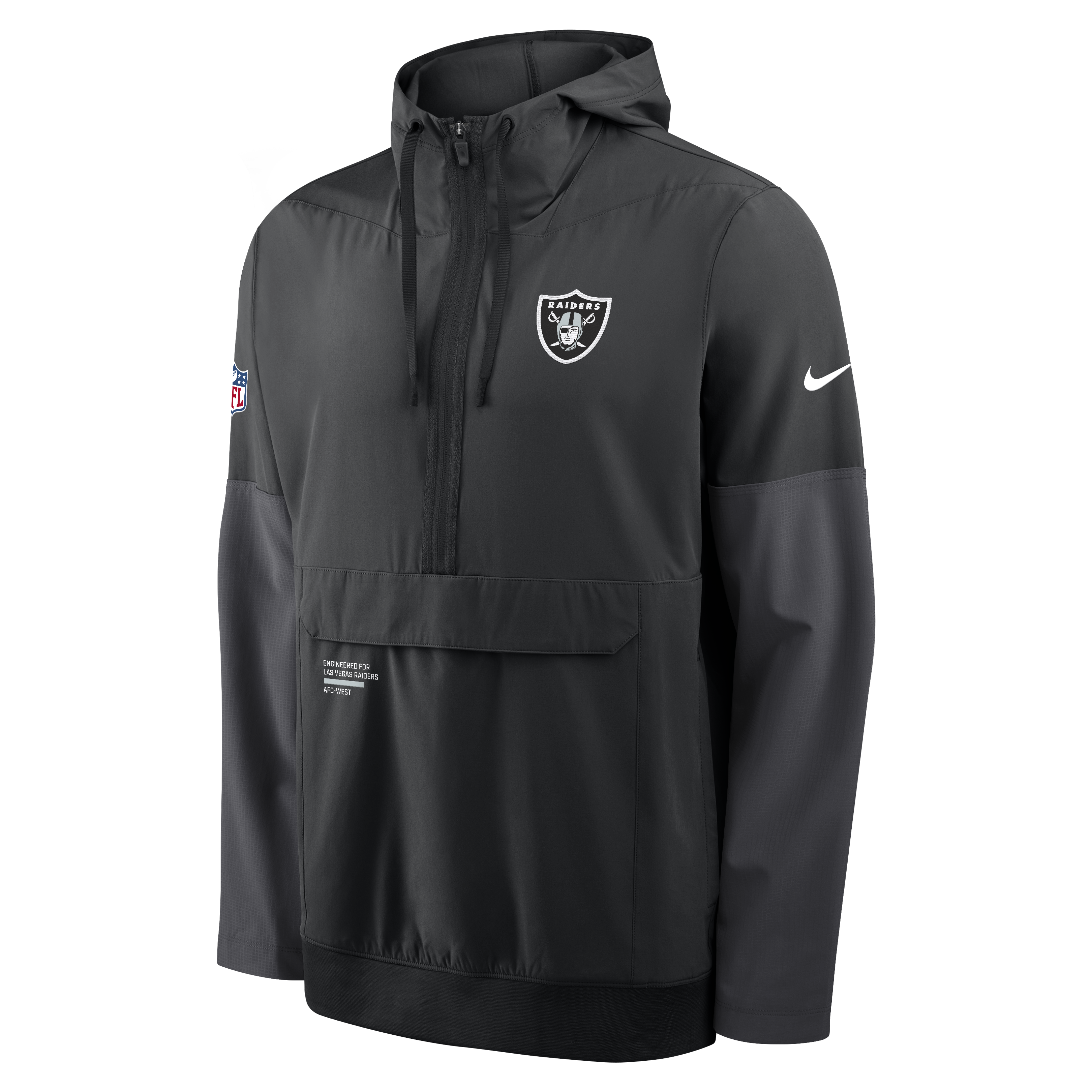 Nike Men's Las Vegas Raiders Anorak Jacket-Black