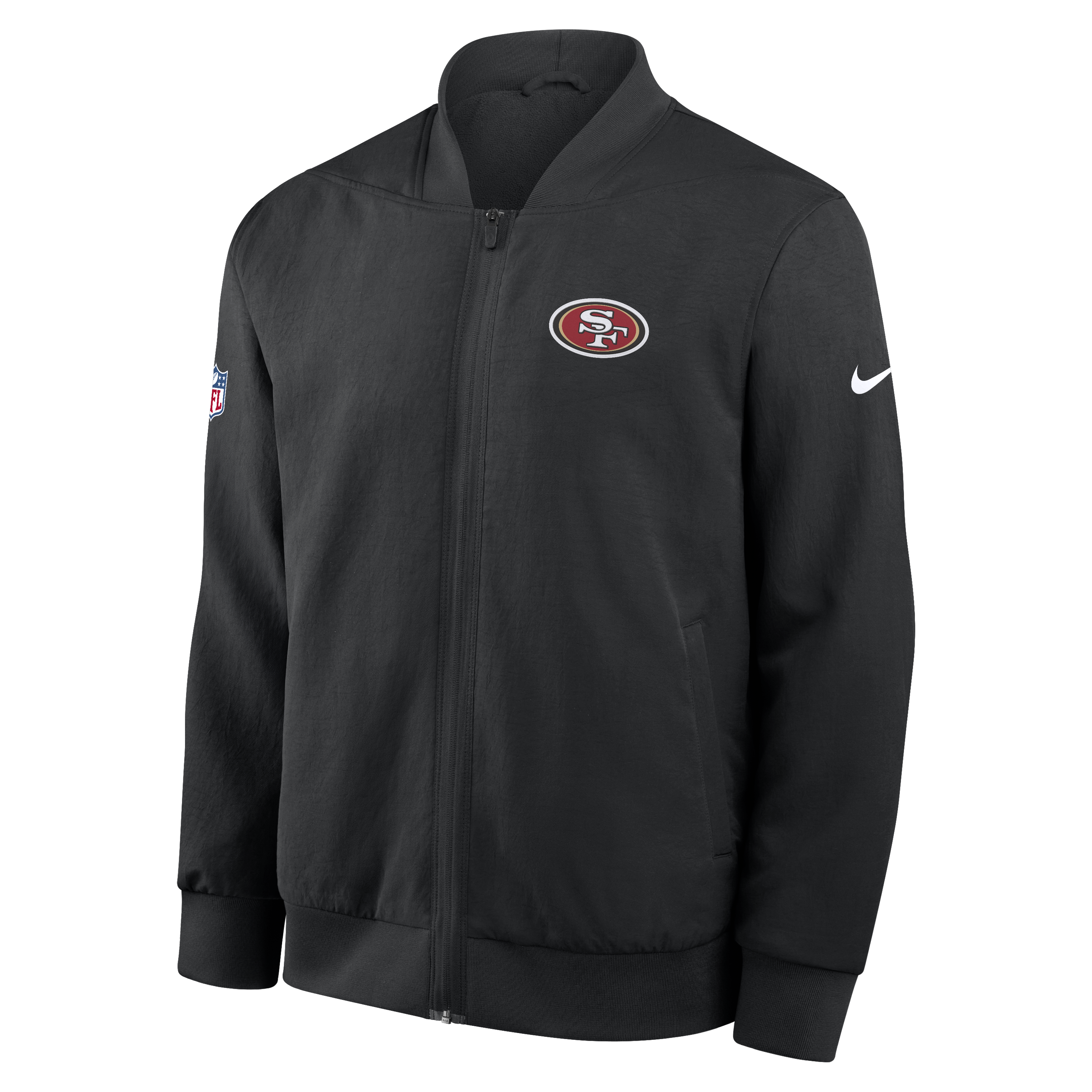 Nike Men's San Francisco 49ers Official On Field Bomber Jacket