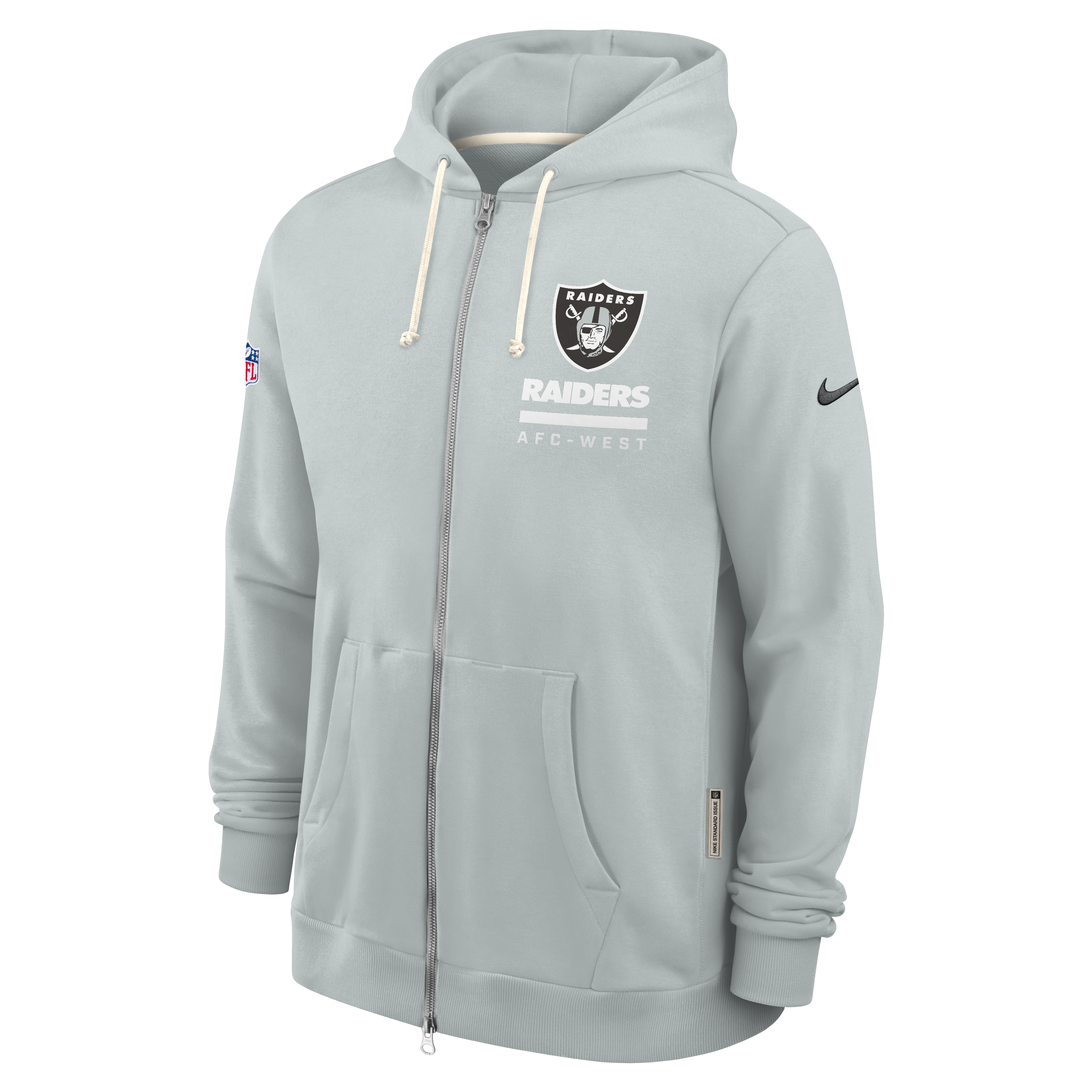 Nike Men's Las Vegas Raiders Official On Field Full Zip Jacket -Gray