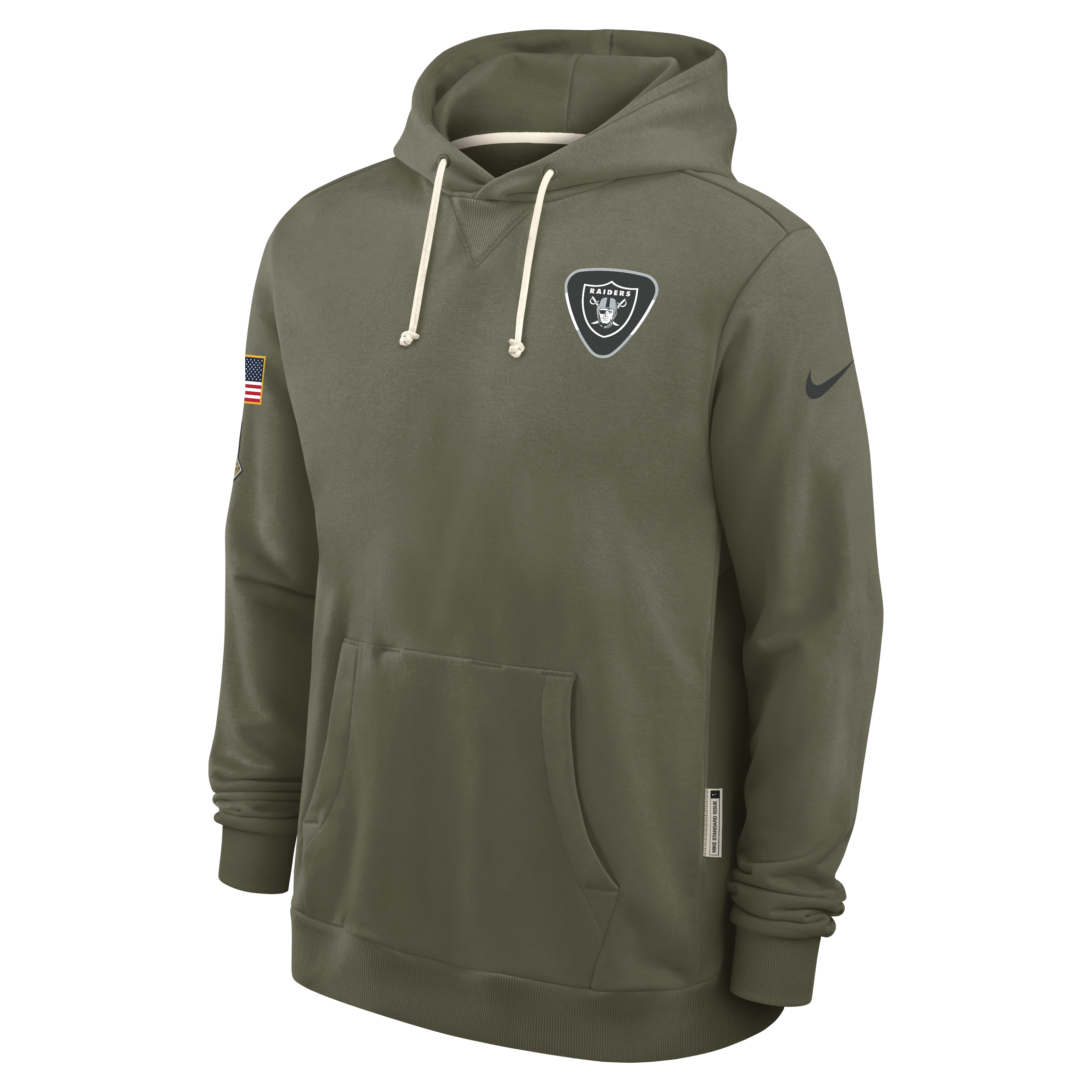 Las Vegas Raiders Nike 2025 Salute to Service Sideline Standard Issue Dri-FIT Hoodie-Olive