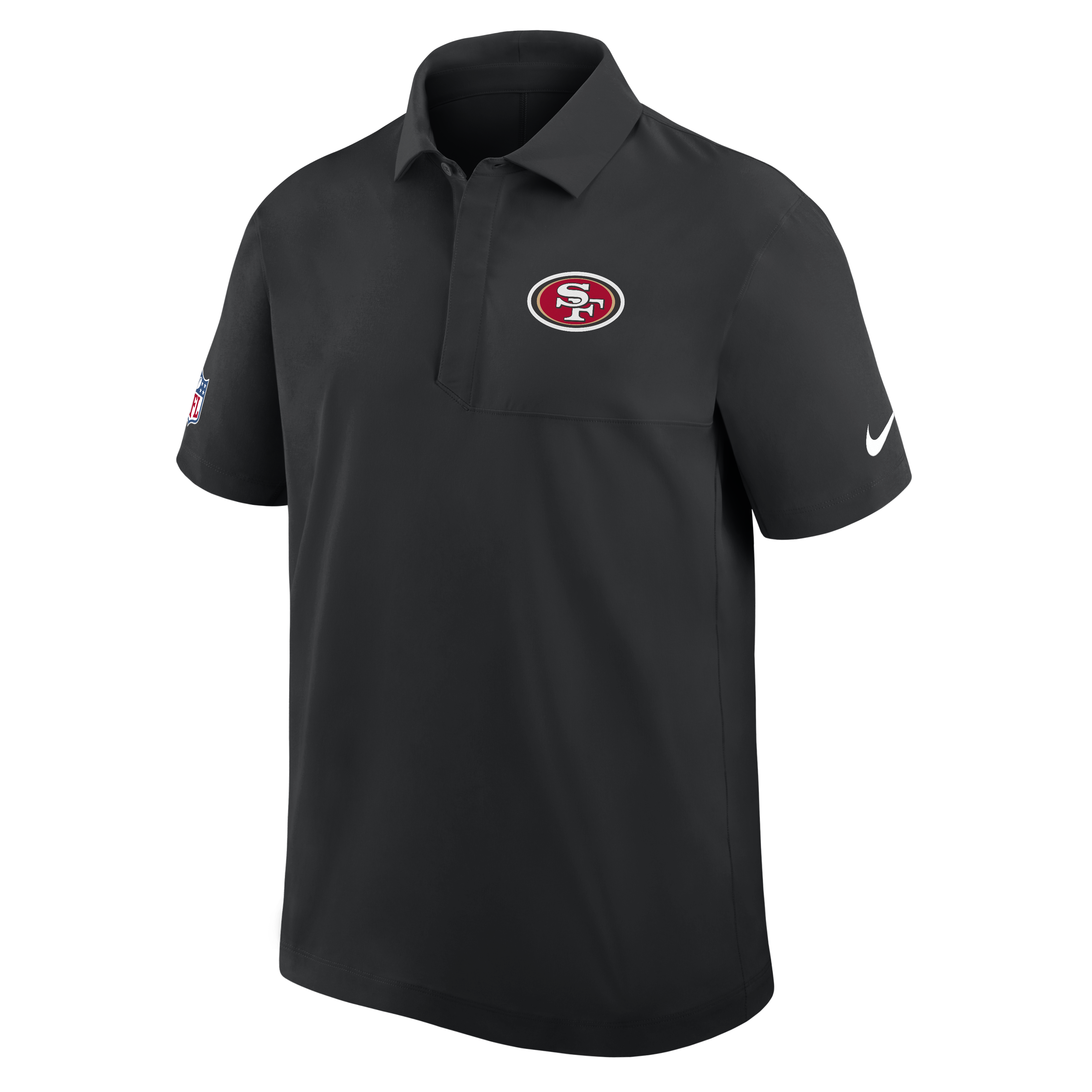 Nike San Francisco 49ers Woven Polo - Black