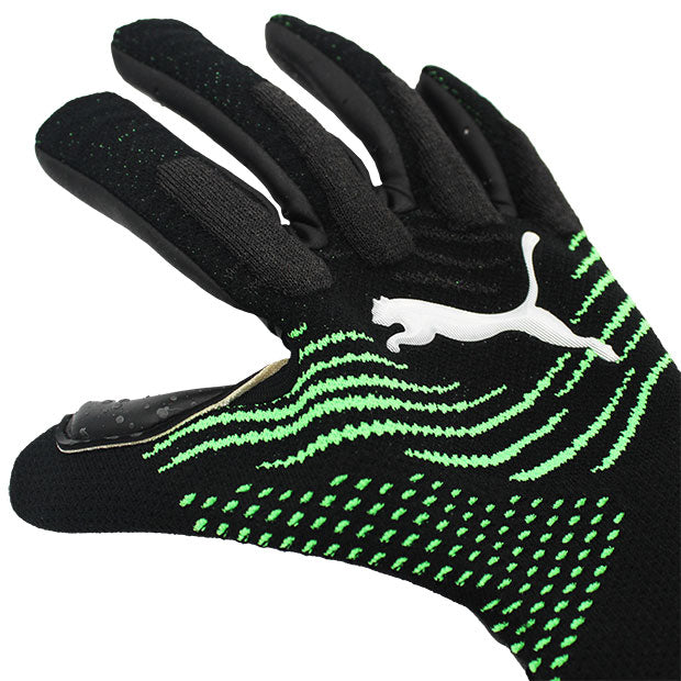 Puma Future Ultimate Grip 1 Negative Cut Goalkeeper Gloves-Black/Green