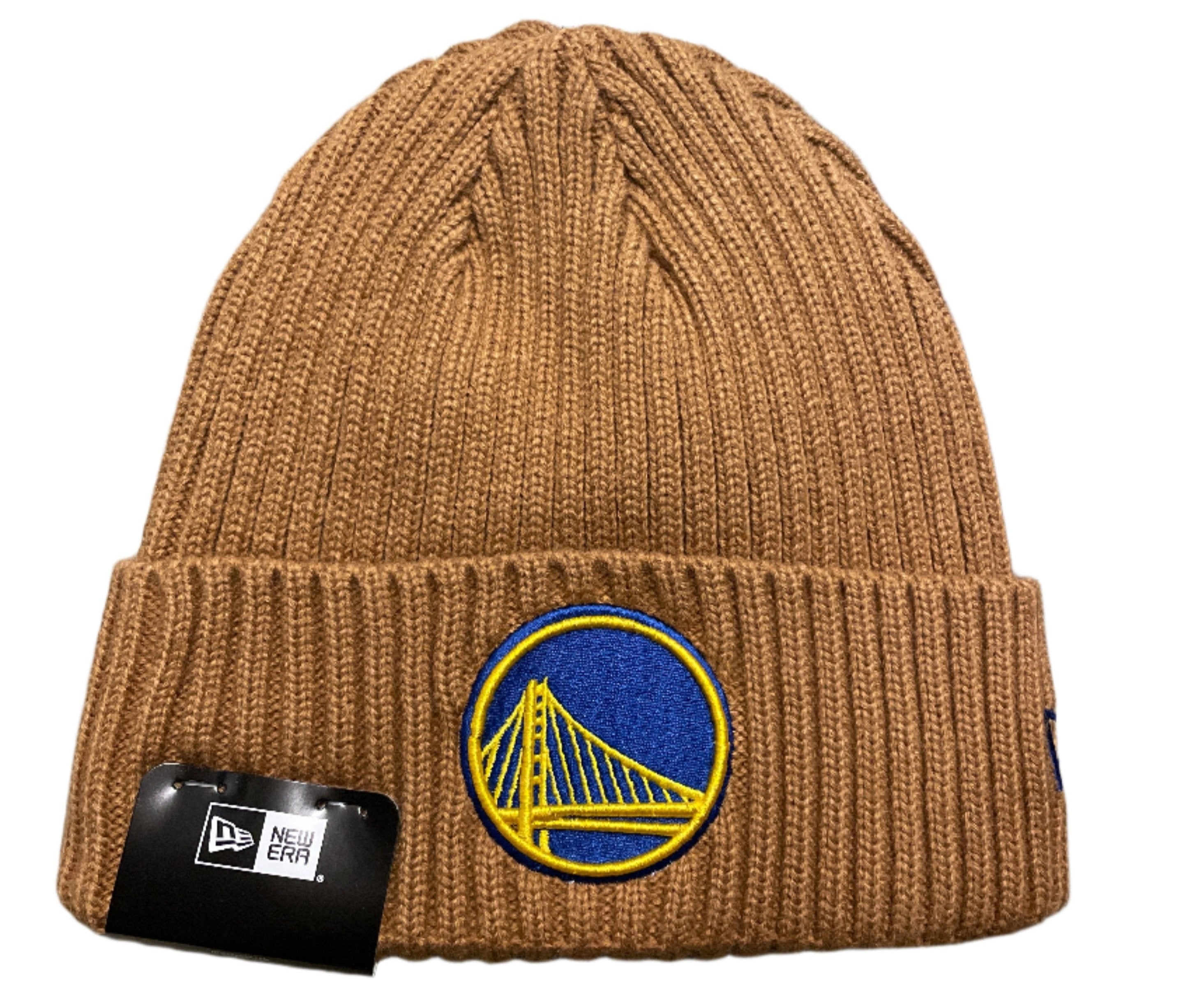 New Era Golden State Warriors Color Pack Cuffed Knit- Khaki