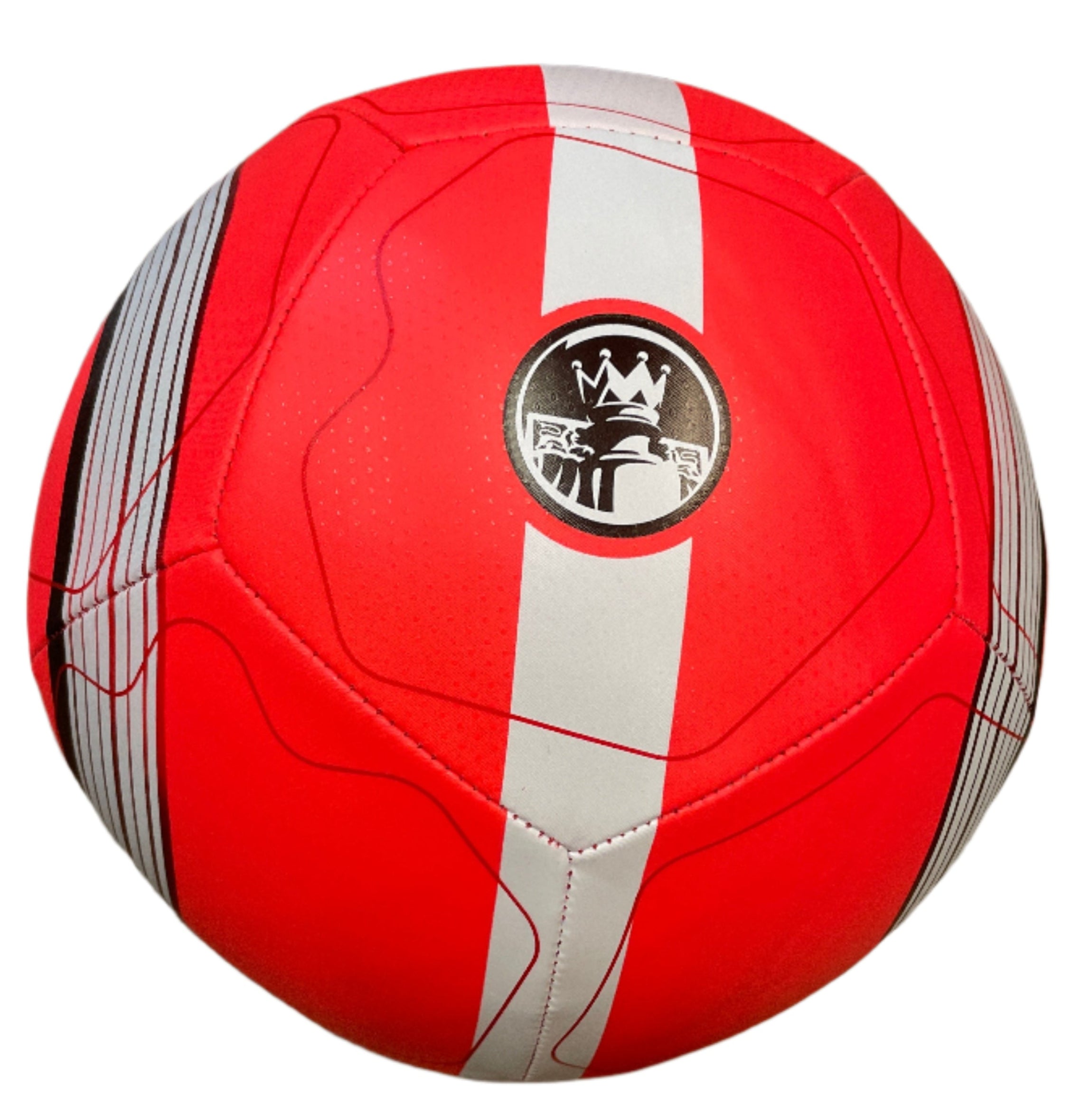 Nike Pitch Soccer Ball-Bright Crimson/White/Black