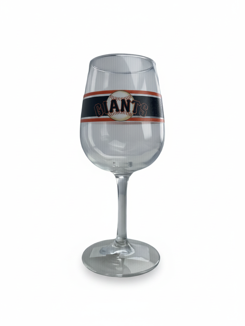 San Francisco Giants 12.75oz  Stripes Stemmed Wine Glass
