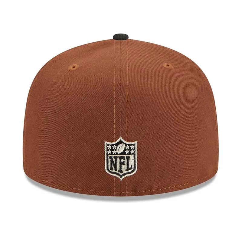 New Era Las Vegas Raiders Harvest 50th Anniversary Side Patch 59fifty Fitted Hat- Brown