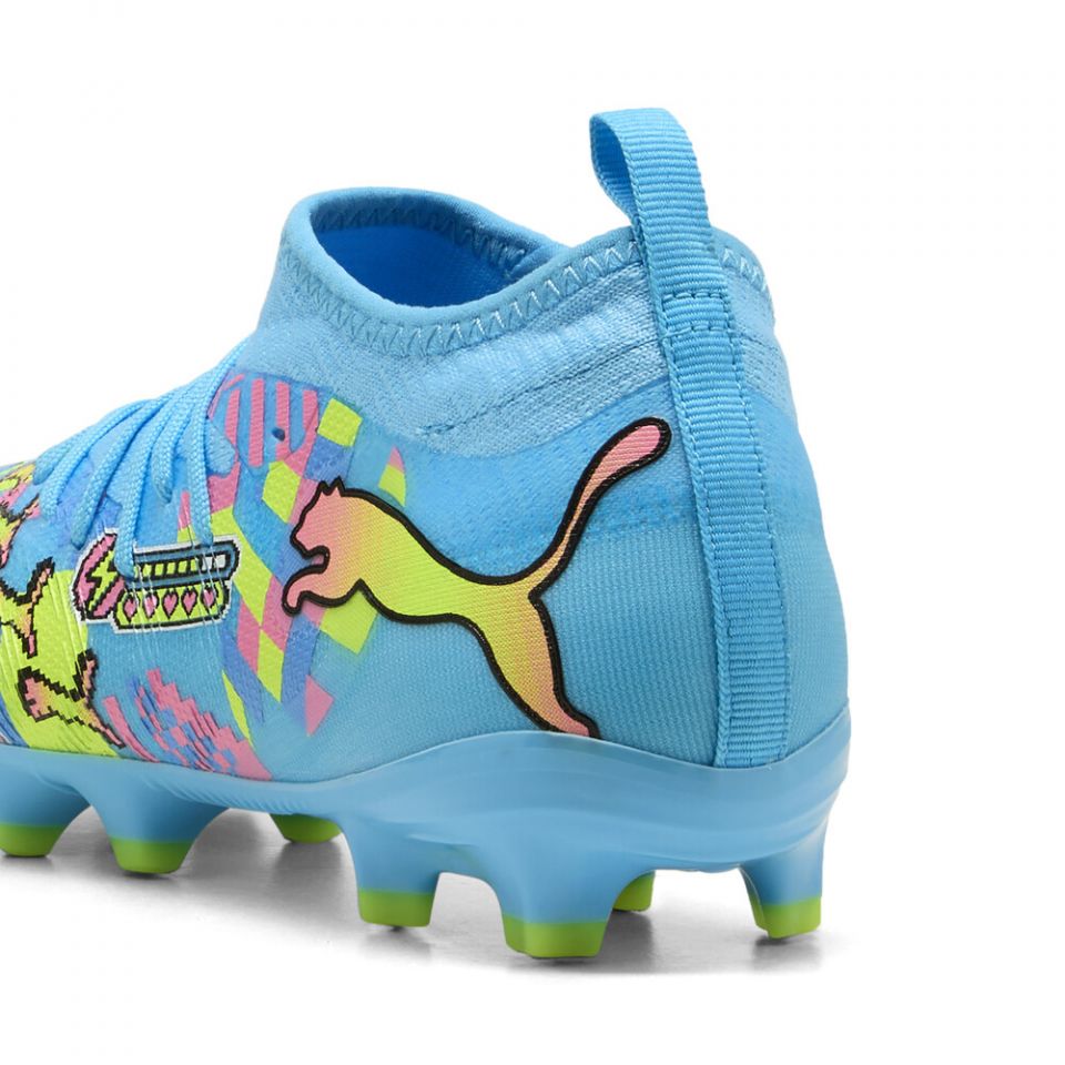 Puma Jr Future 9 Match ADVL FG/AG-WHITE/BLUE/PINK/YELLOW