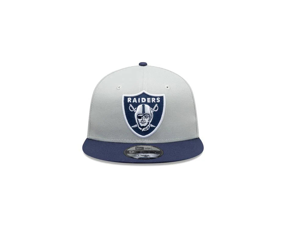 New Era Las Vegas Raiders 2-Tone Color Pack 9FIFTY Snapback Hat-Grey/Navy