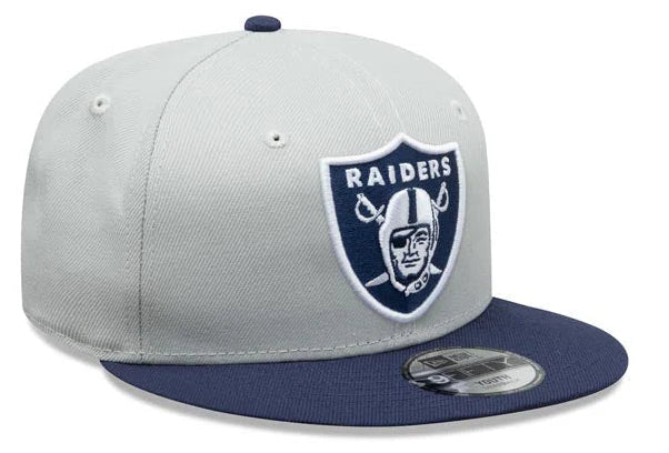 New Era Las Vegas Raiders 2-Tone Color Pack 9FIFTY Snapback Hat-Grey/Navy