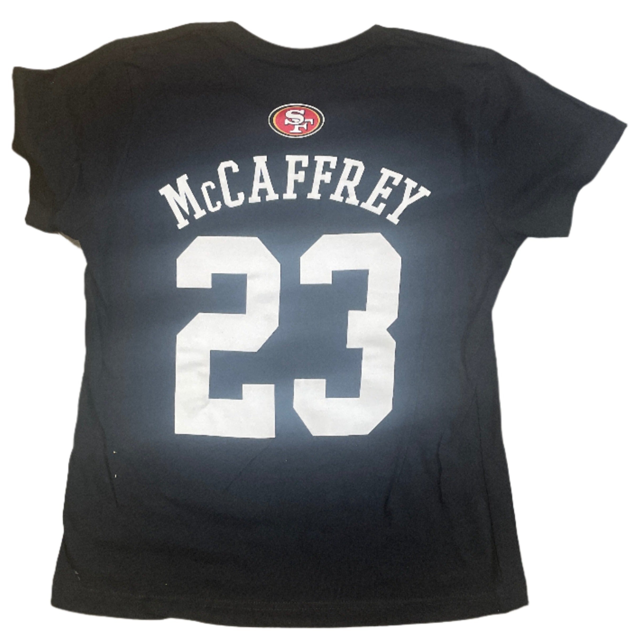 Youth Christian McCaffrey San Francisco 49ers Name and Number T-shirt