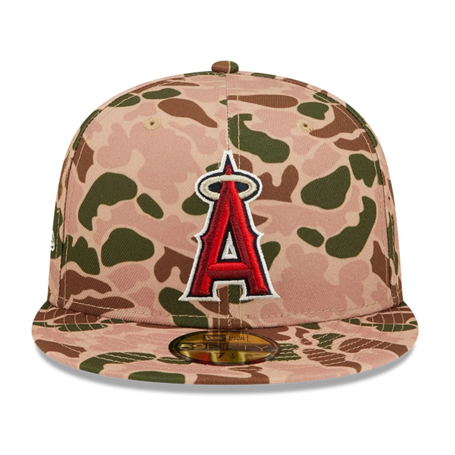 New Era Los Angeles Angels 2002 World Series Side Patch Duck Camo 59FIFTY Fitted Hat
