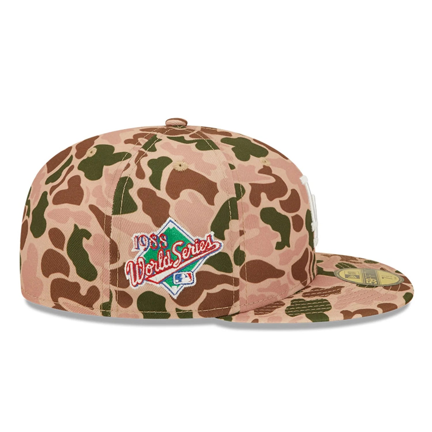 New Era Los Angeles Dodgers 1988 World Series Side Patch Duck Camo 59FIFTY Fitted Hat